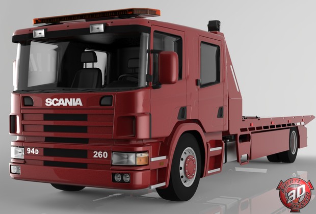 3D Scania 94D Recovery Truck
