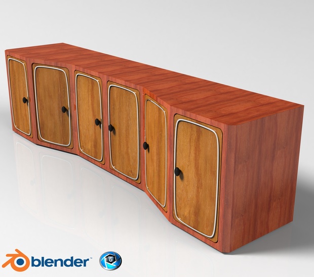 3D 4 Versions Of Interior Cabinets Pack Offer