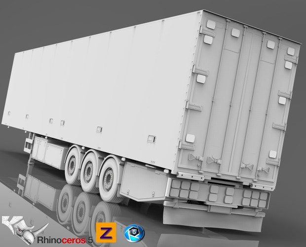 3D Narko Trailer FRC trailer model