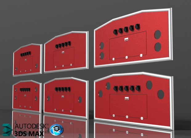 3D Cabin Backpanels Pack V2