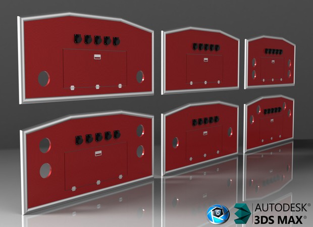 3D Cabin Backpanels Pack V2