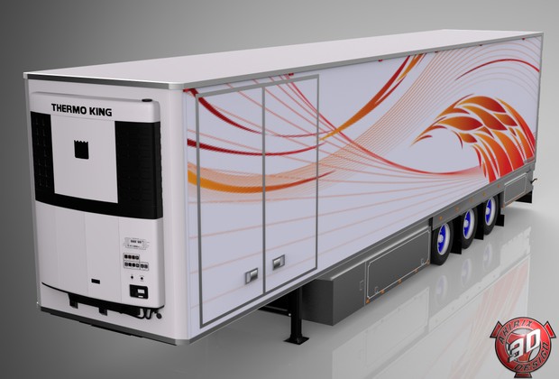 3D Chereau Frigo Trailer