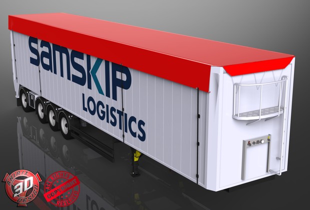 3D Bodex Trailer V2 Model