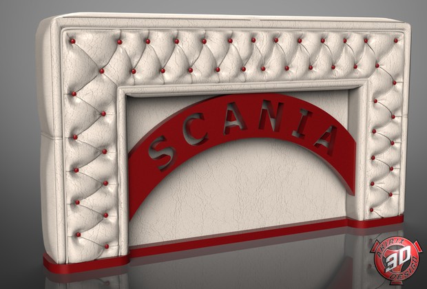 3D Scania Leather Panel