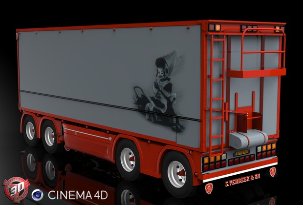 3D Tandem S.Verbeek Trailer Model