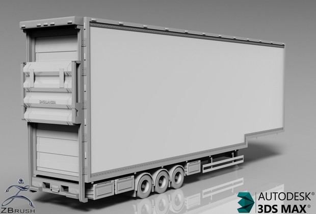 3D DoubleDeck FRC Trailer Model