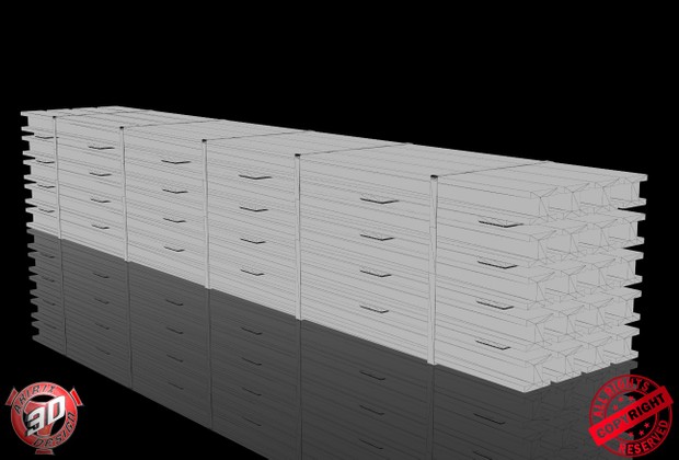 3D Steel Beams Load