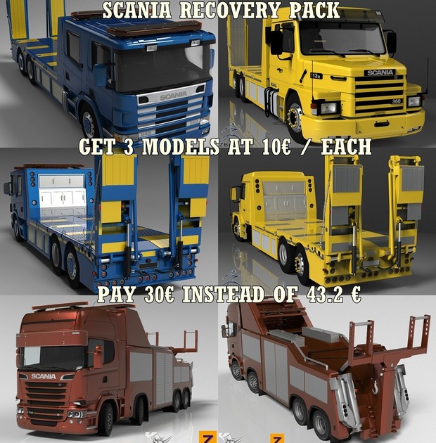 3D Scania Recovery Pack Offer
