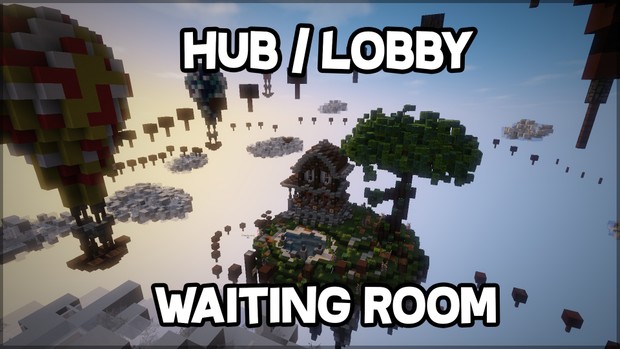 MINECRAFT HIGHT QUALITY HUB/ LOBBY / WAITING ROOM FANTASY THEMED