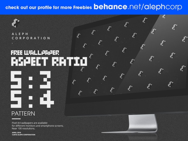Free 5:3 & 5:4 Aspect Ratio Wallpapers - Pixel Art by aleph corporation