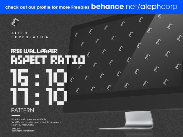 Free 16:10 & 17:10 Aspect Ratio Wallpapers - Pixel Art by aleph corporation