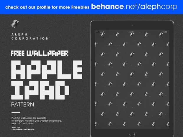 Free Apple iPad Wallpapers - Pixel Art by aleph corporation