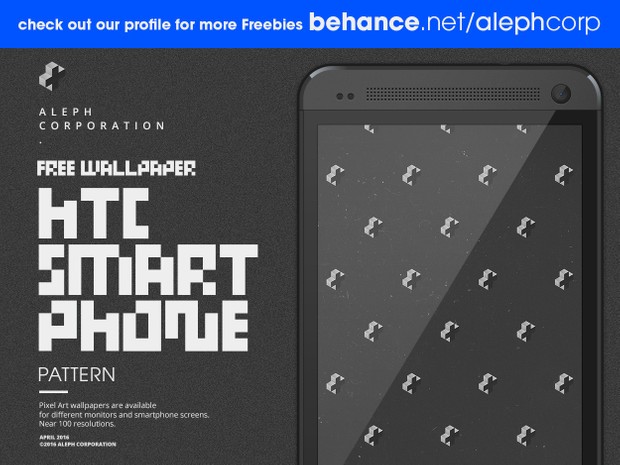 Free HTC Smartphone Wallpapers - Pixel Art by aleph corporation