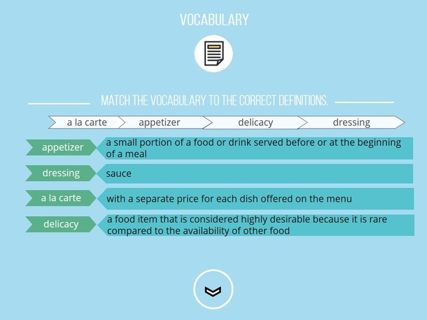 Business English Training for ESL/EFL: Restaurant English