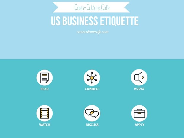Cross-Cultural Training for ESL/EFL: US Business Etiquette lesson PPT and PDF