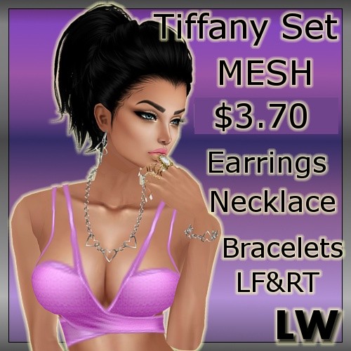 Tiffany Set MESH-4 Meshes!