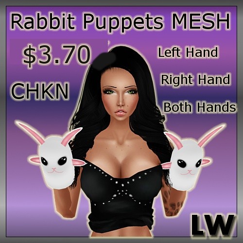 Rabbit Puppets MESH-3 Meshes!