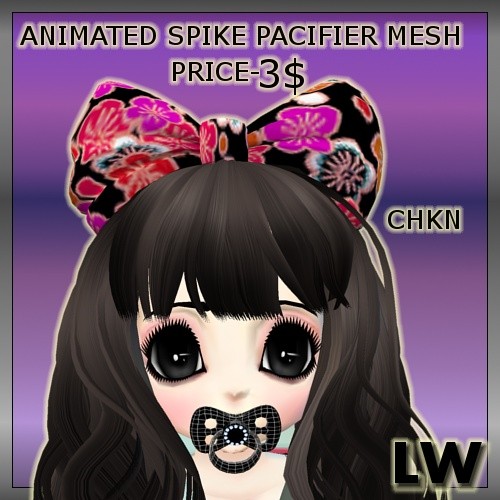 Animated Spike Pacifier MESH