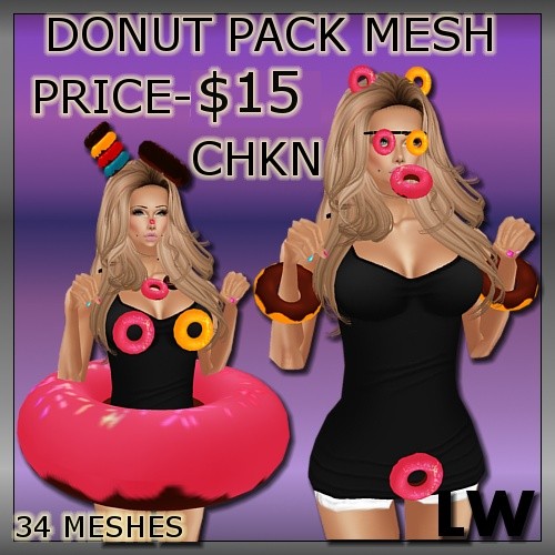 Donut Pack MESH-34 MESHES!!!