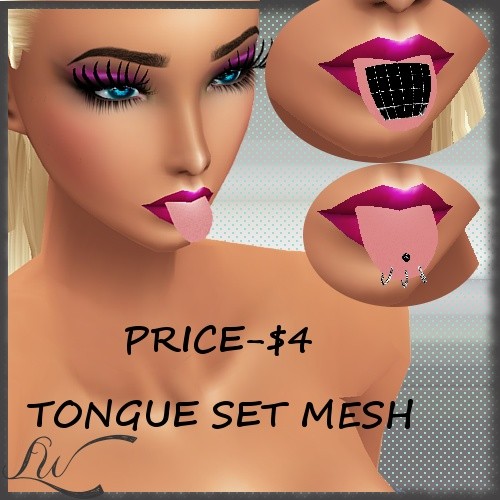 Tongue Set Mesh (3 Meshes)