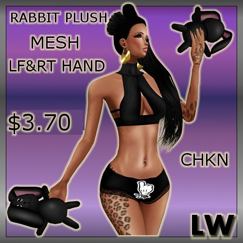 Rabbit Plush MESH-LF&RT Hand