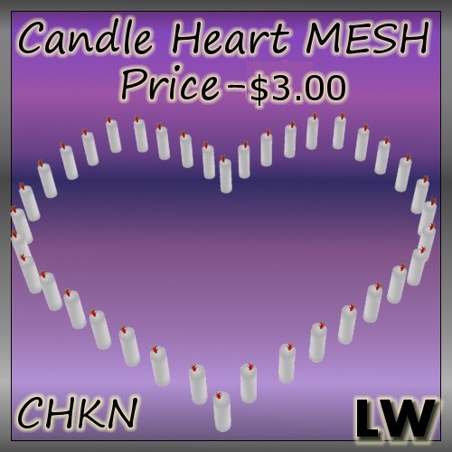 Candle Heart MESH (Funiture)