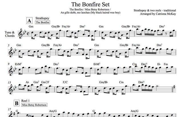 THE BONFIRE SET, traditional Scottish strathspey and reels, arranged by Catriona McKay