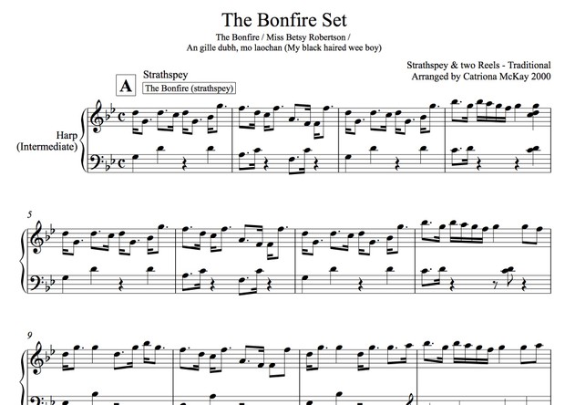 THE BONFIRE SET, traditional Scottish strathspey and reels, arranged by Catriona McKay