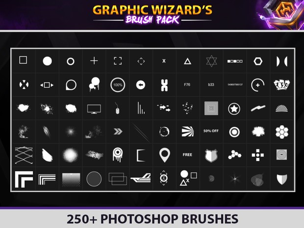 250+ Photoshop Brush Pack
