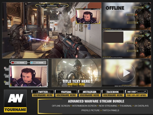 Full Twitch package (Advanced Warfare)
