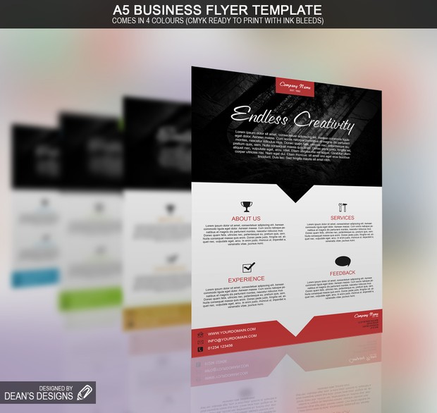 A5 Business Flyer Template
