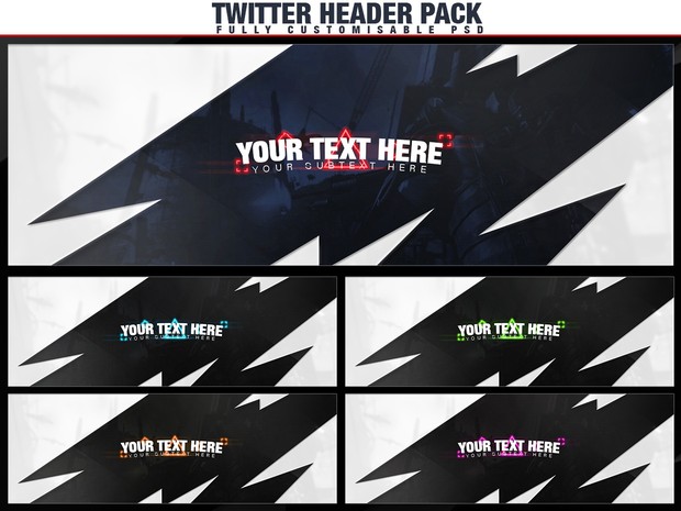 Twitter header pack