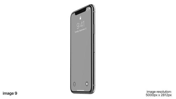Apple iPhone X screen mockups set for Photoshop