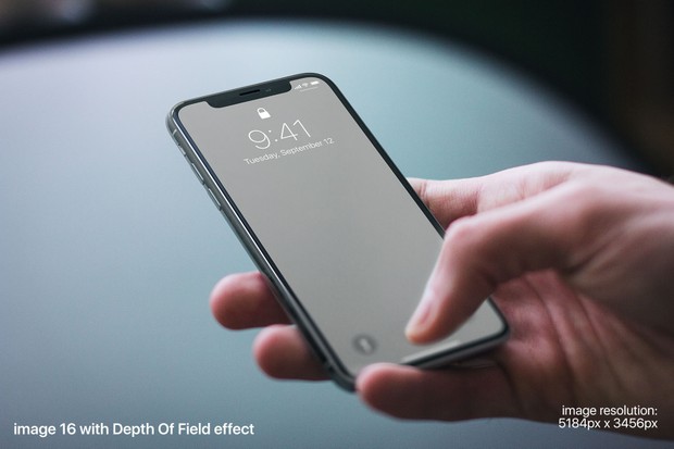 Apple iPhone X screen mockups set for Photoshop