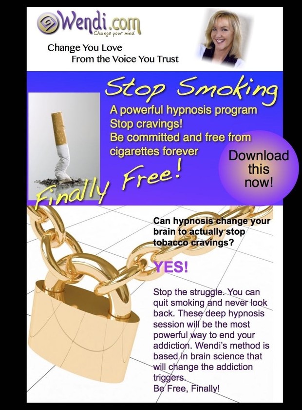Stop Smoking with Hypnosis- the powerful, permanent way to quit cigarettes for good.