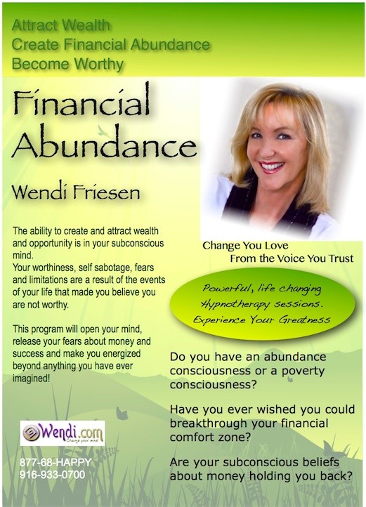 Financial Abundance- The Hypnosis program to give you a wealth mindset