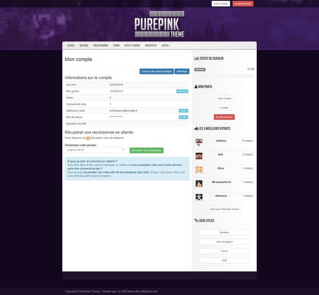PurePink Theme - Craftashop Theme