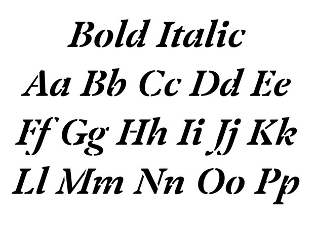 Klod AM Bold Italic