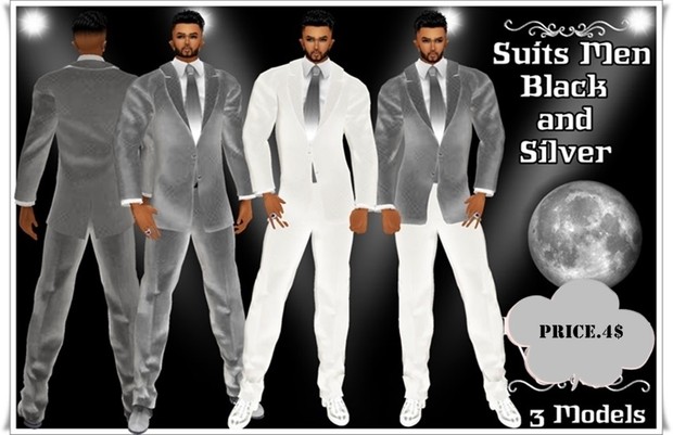 Full Suit Men Silver