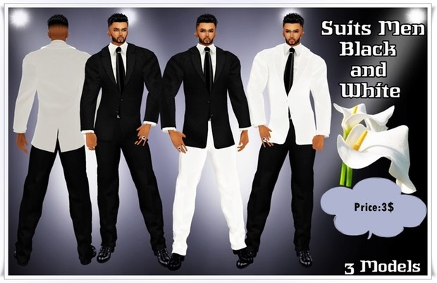 Full Suit Men Blue, Red, Verde, violet, white and black, silver