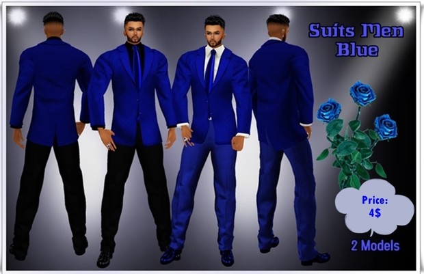 Full Suit Men Blue