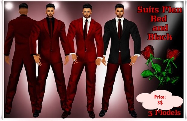 Full Suit Men Blue, Red, Verde, violet, white and black, silver