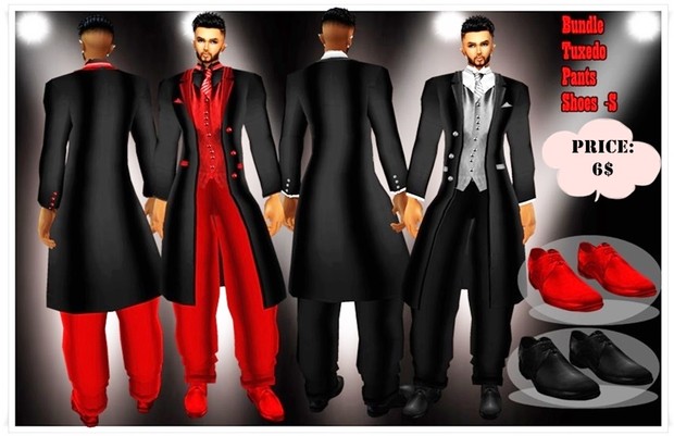 tuxedo Black and Red