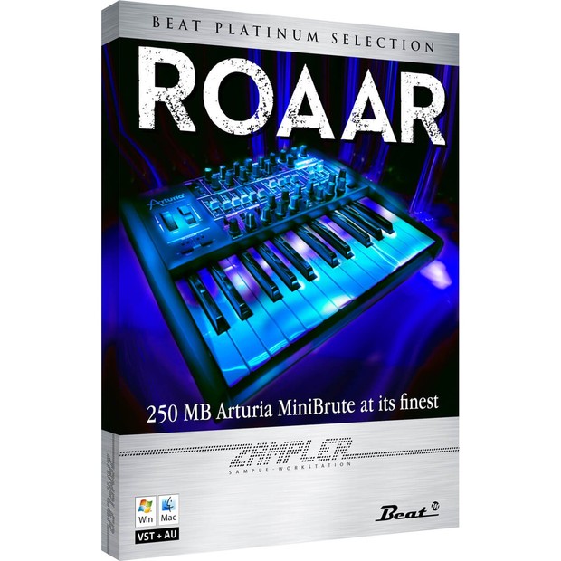 ROAAR – Arturia MiniBrute sound bank for Zampler//RX workstation (Win/OSX plugin included)