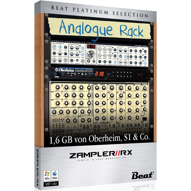ANALOGUE RACK – pure analogue sounds for Zampler//RX workstation (Win/OSX plugin included)