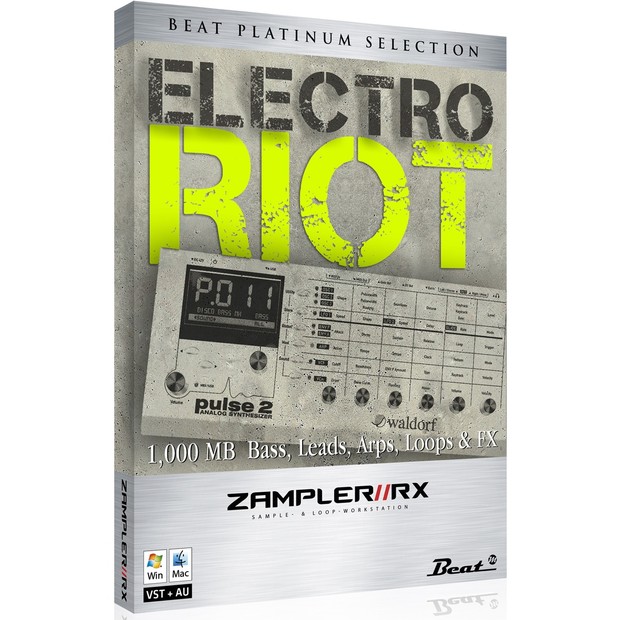ELECTRO RIOT – Waldorf Pulse 2 sound bank for Zampler//RX (Win/OSX plugin included)
