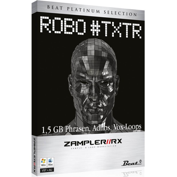 ROBO#TXTR - Vocal sound bank for Zampler//RX workstation (Win/OSX plugin included)