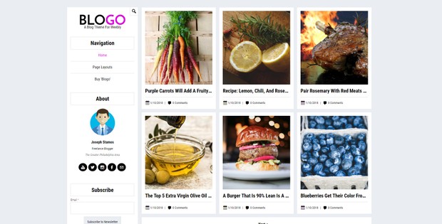 Blogo (Weebly Theme)