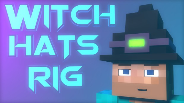 Witch hats rig Cinema 4D