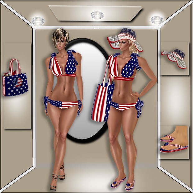 USA FLAG BIKINI BUNDLE